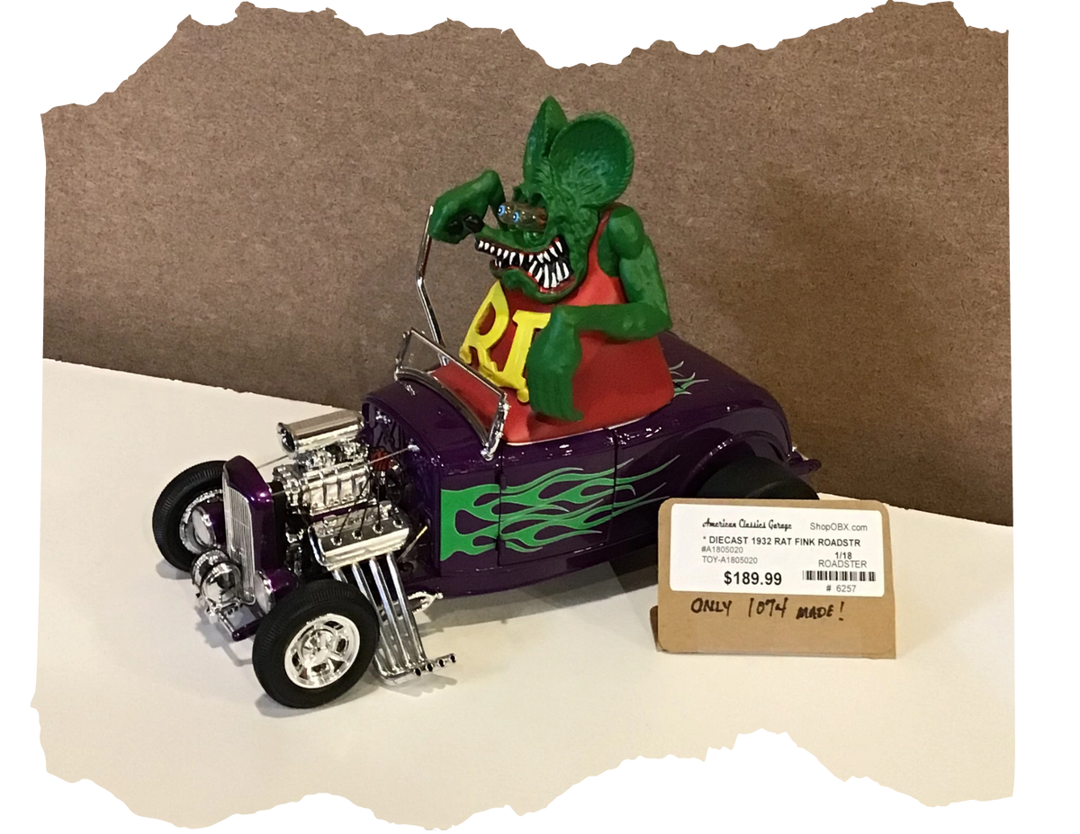 Diecast 1932 Rat Fink Roadster 1/18